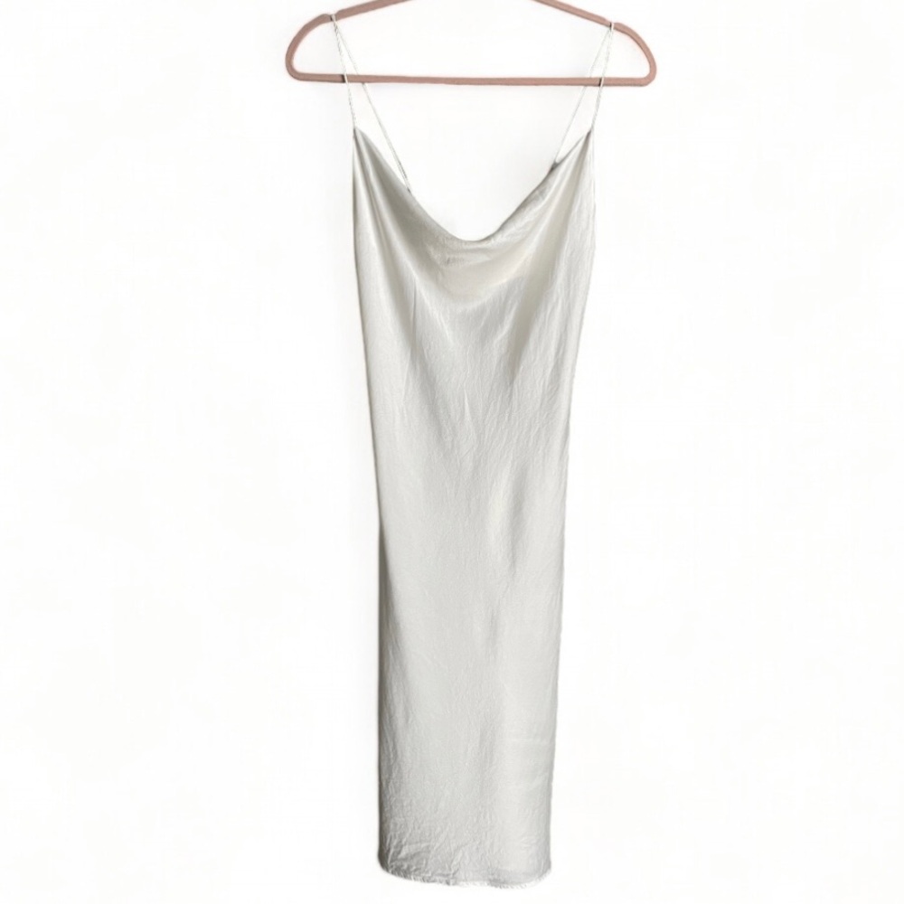 JENNIFER HOPE SILK SLIP DRESS  S